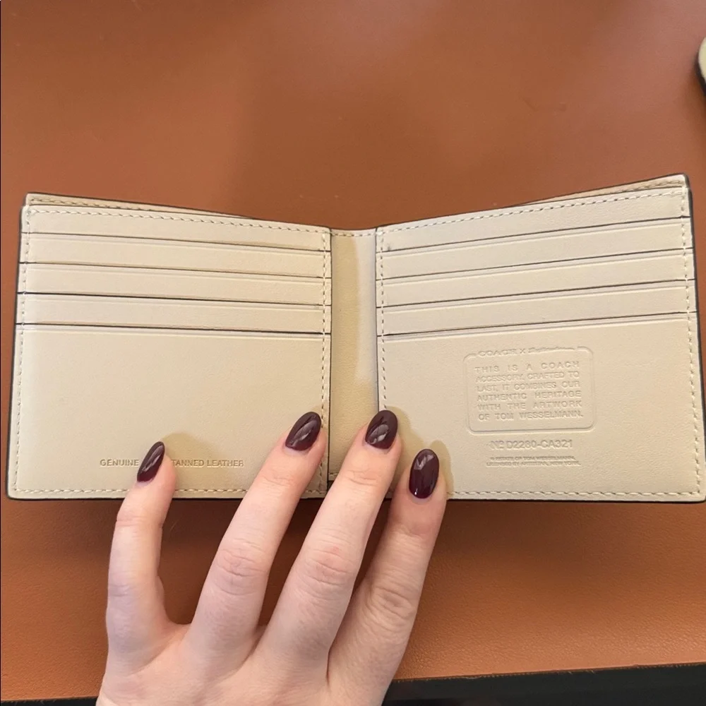 Coach x tom wesselmann double billfold wallet - Picture 5 of 7